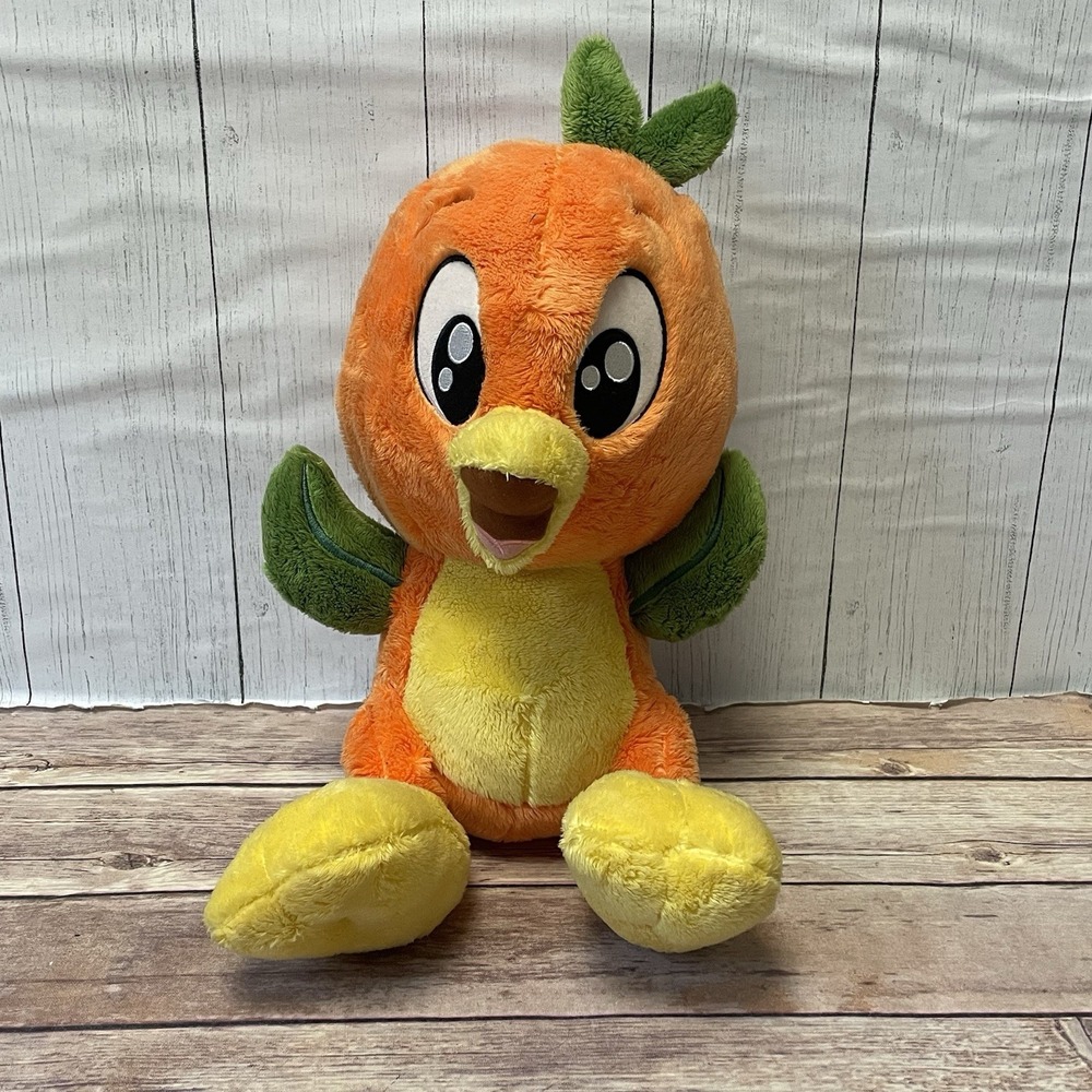 Disney Parks Orange Bird Big Feet Scented Plush – 10" Sitting